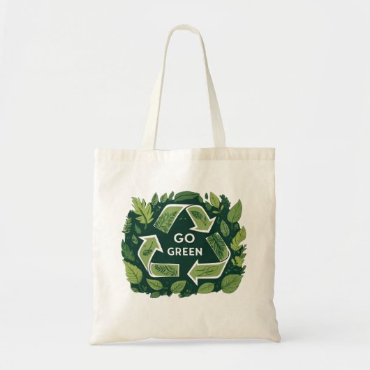 Go Green Tote Bag (Voorkant)
