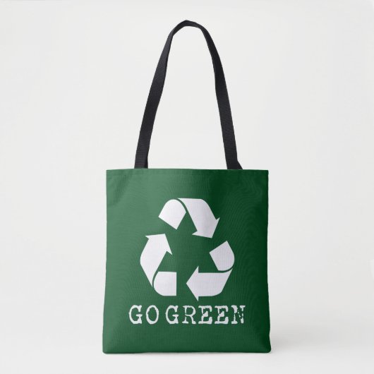 Go Green Tote Bag (Voorkant)