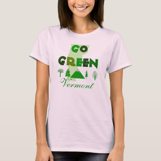Go Green Vermont Organic T-Shirt (Voorkant)