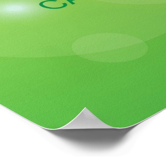 Go Green Word Cloud Poster (Hoek)