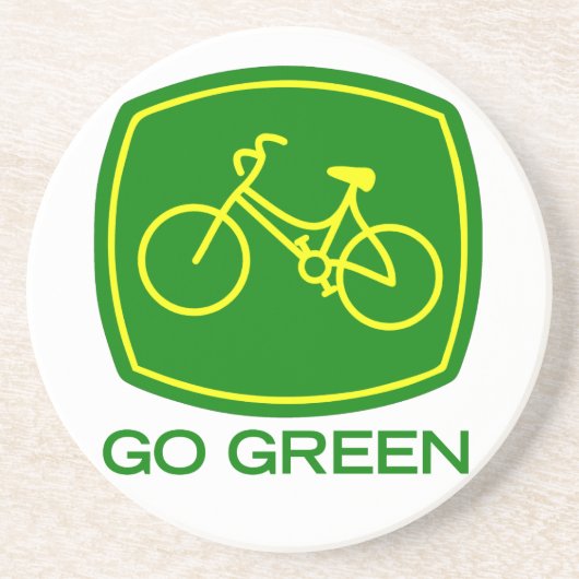Go Green Zandsteen Onderzetter (Voorkant)