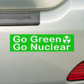 go_groen bumpersticker (Op auto)