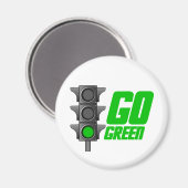 Go groen licht magneet (Voorkant / Achterkant)