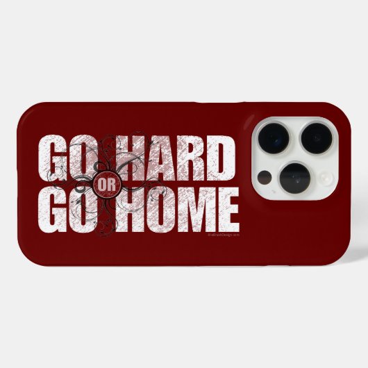 Go Hard or Go Home Case-Mate iPhone Case (Achterkant (horizontaal))