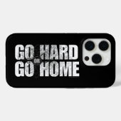 Go Hard or Go Home iPhone 5 case (Achterkant (horizontaal))