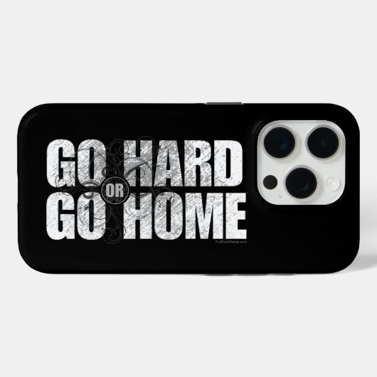 Go Hard or Go Home iPhone 5 case (Achterkant (horizontaal))
