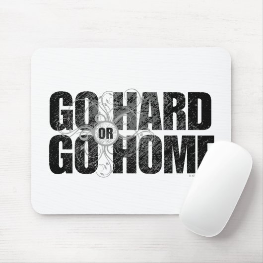 Go Hard or Go Home Muismat (Met muis)