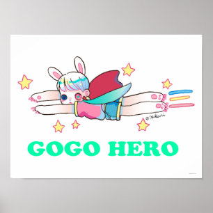 Go Hero 16 x 12 inch, Poster papier (Matte)