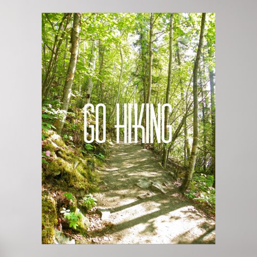 Go Hiking Poster (Voorkant)