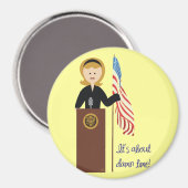 Go Hillary Magnet (Voorkant / Achterkant)