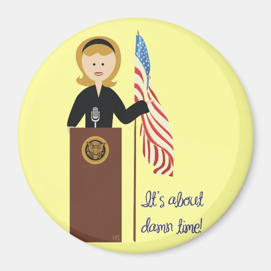 Go Hillary Magnet (Voorkant)
