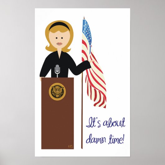 Go Hillary Poster (Voorkant)