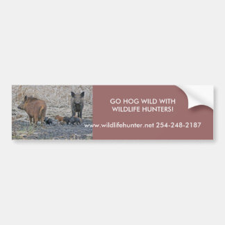 , GO HOG WILD WITHWI... BUMPERSTICKER