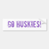 Go Huskies Bumpersticker (Voorkant)