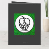 Go in Peace Fluits Playing...Folded Greeting Card Kaart (Achterkant)