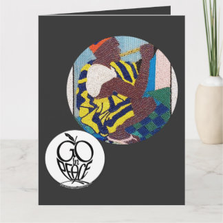 Go in Peace Fluits Playing...Folded Greeting Card Kaart