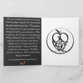 GO in PEACE FOLDED GREETING + Fluits Card Kaart (Binnen)