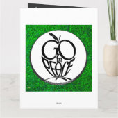 GO in PEACE FOLDED GREETING + Fluits Card Kaart (Achterkant)