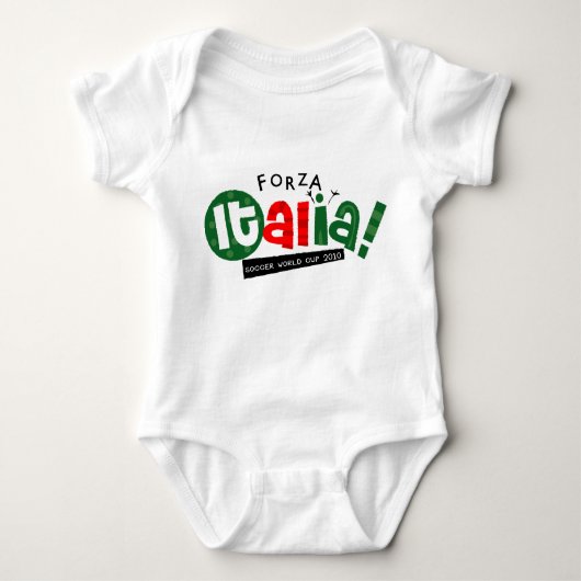 Go Italy World Soccer Romper (Voorkant)