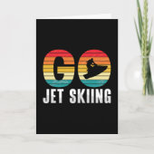 Go Jet Skiing Jet Ski Jet Ski Rider Retro Jetski Kaart (Voorkant)