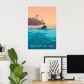 Go Jet Skiing Travel Poster (Thuiskantoor)