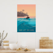 Go Jet Skiing Travel Poster (Keuken)