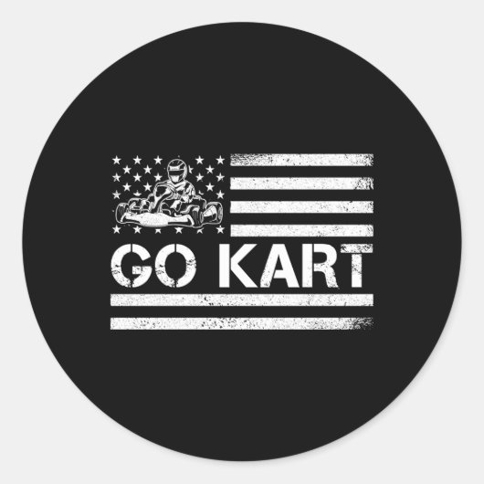 Go K Racing King Go K Racer Ronde Sticker (Voorkant)