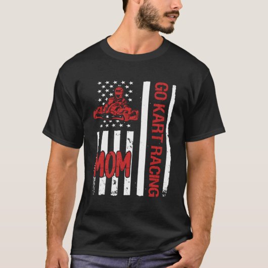 Go K Racing Moeder USA Vlag T-shirt (Voorkant)