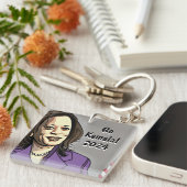 Go Kamala 2024 Amerikaanse presidentsverkiezingen Sleutelhanger (Voorkant Rechts)