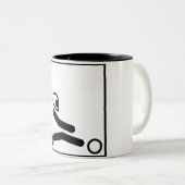 Go Kart-afbeelding Tweekleurige Koffiemok (Voorkant rechts)