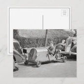 Go Kart-bestuurder, 1937 Briefkaart (Voorkant / Achterkant)