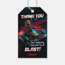 Go Kart Dank u Label, Racing Party gunst