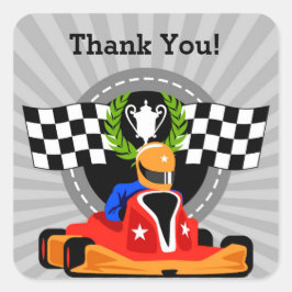 Go Kart Dank u Sticker