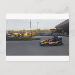Go-Kart Familie Pret Dag Briefkaart