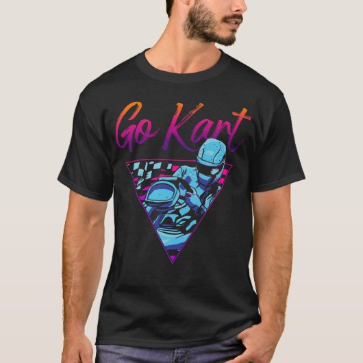 Go Kart Go Kart 80s 90s Retro T-shirt (Voorkant)