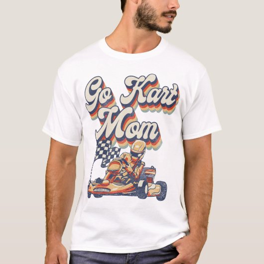 Go Kart Go Kart Pap Mam Retro T-shirt (Voorkant)