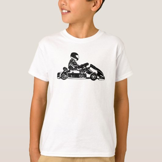 Go-kart Kart Racing Driver Karting Retro Gift T-shirt (Voorkant)