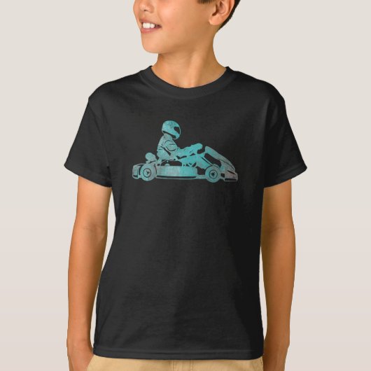 Go-kart Kart Racing Driver Karting Retro Gift T-shirt (Voorkant)