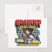 Go Kart Life Briefkaart (Voorkant / Achterkant)