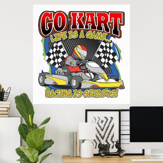 Go Kart Life Poster (Thuiskantoor)