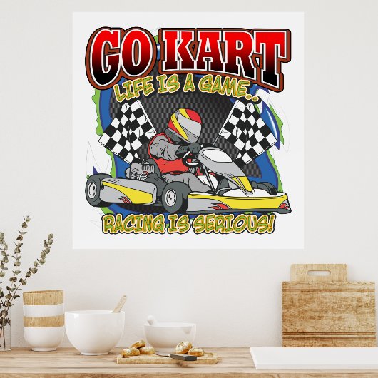 Go Kart Life Poster (Keuken)