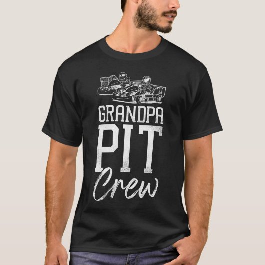 Go Kart Opa Pit Crew Opa  T-shirt (Voorkant)