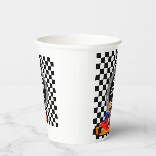 Go Kart party Paper cup Papieren Bekers (Rechts)