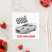 Go-Kart Race Car Racing Bar Mitzvah Servet (Insitu)