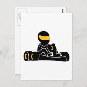 Go Kart racen Briefkaart (Voorkant / Achterkant)