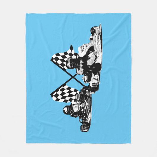 Go Kart Racers Fleece Blanket (Voorkant)