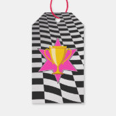 Go Kart Racing Auto Meisjes Verjaardagsfeest Cadeaulabel (Achterkant)