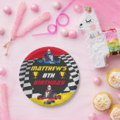 Go Kart Racing Auto Verjaardagsfeest Papieren Bordje (Feest)