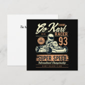  Go Kart Racing Birthday-uitnodiging (Voorkant / Achterkant)