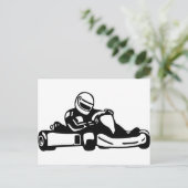 Go Kart Racing Briefkaart (Staand voorkant)